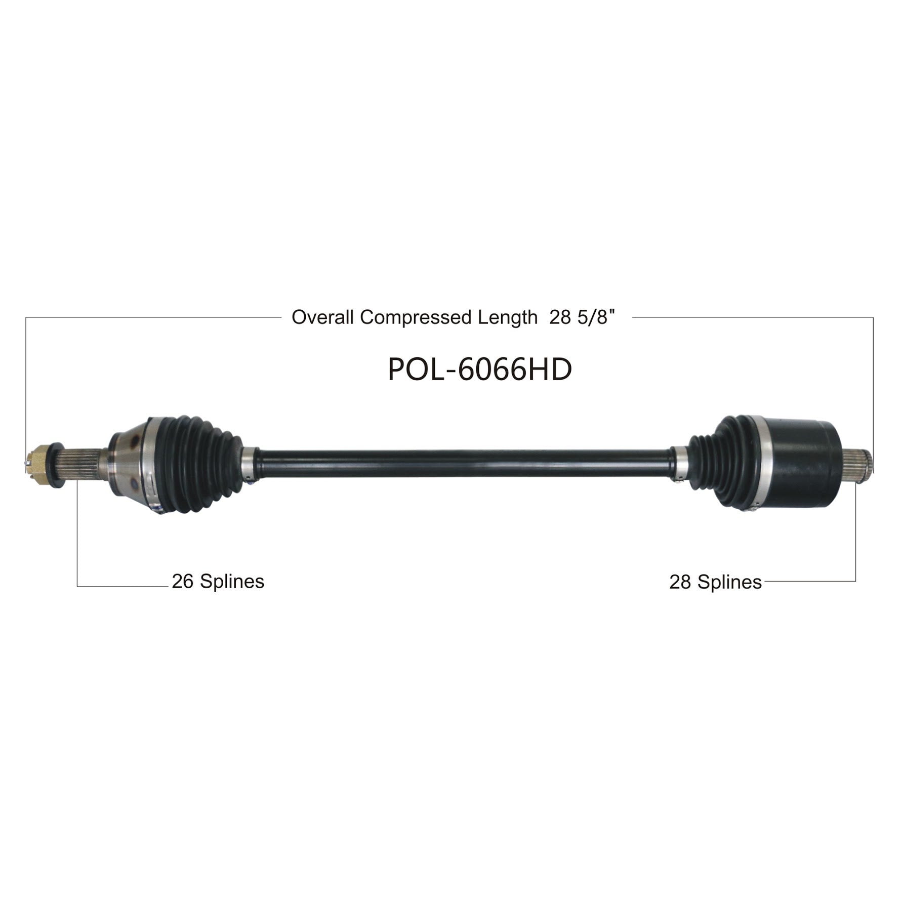 2017 Polaris Rzr Xp Turbo Heavy Duty Rear Axle image 0