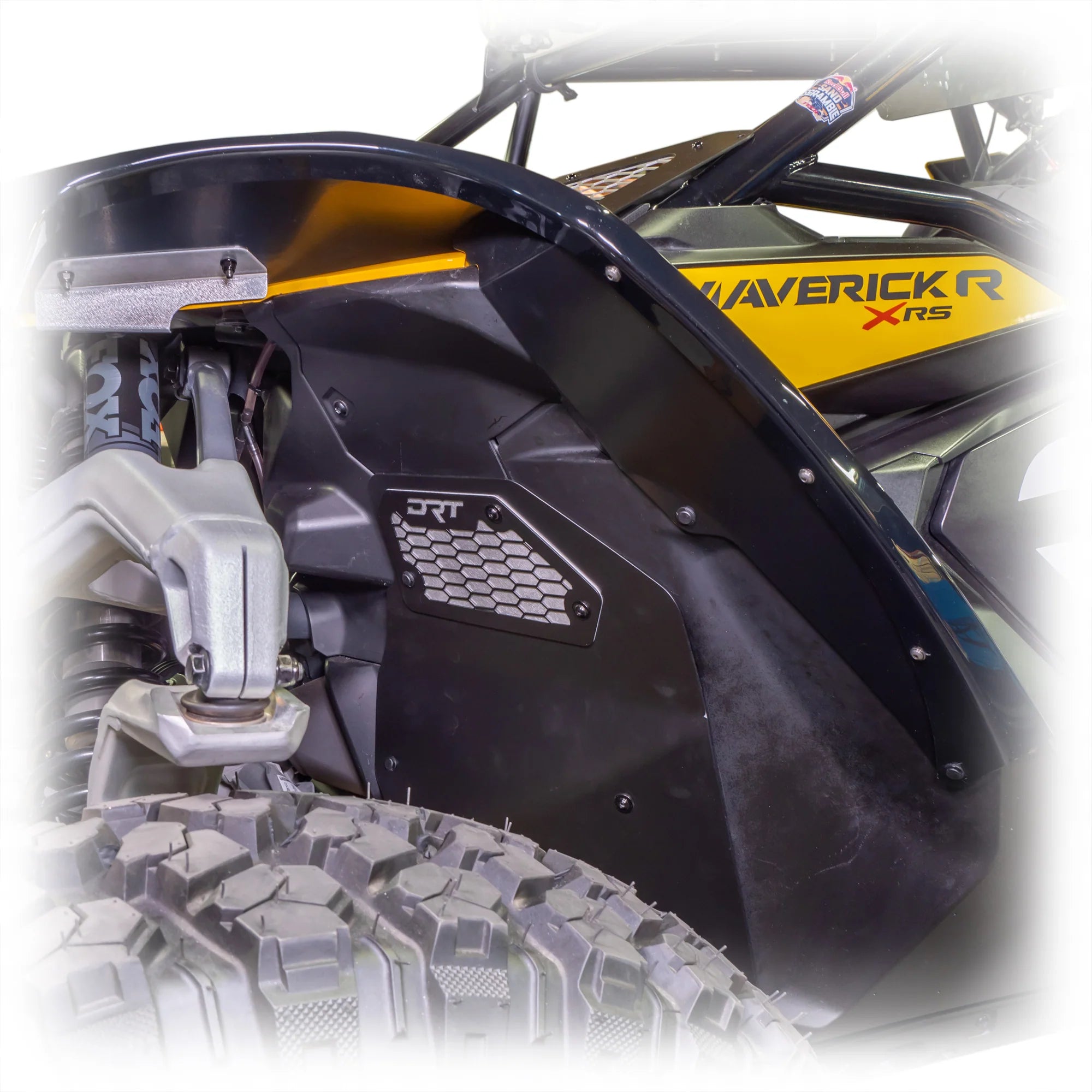 DRT Can-Am 2024+ Maverick R Front Aluminum Rock Guard Kit image 6