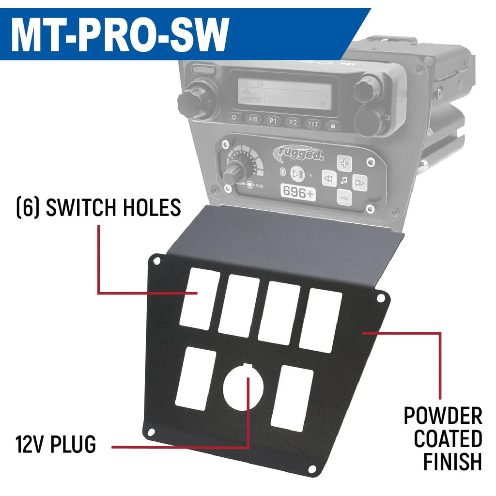 Lower Accessory Panel for RZR PRO XP, RZR Turbo R, and RZR PRO R Dash Mount image 1