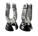 Front Lower Shock Forks & Retainer Cups For Polaris Rzr Pro R & Turbo R - Pair image 1