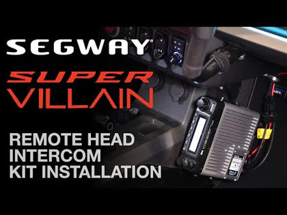 Segway Super Villain Complete Communication Kit with Bluetooth Intercom and 2-Way Radio