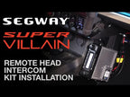 Segway Super Villain Complete Communication Kit with Bluetooth Intercom and 2-Way Radio