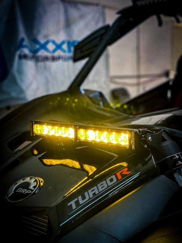 Can-Am X3 12” LED Bar Shock Tower Mount Made In USA