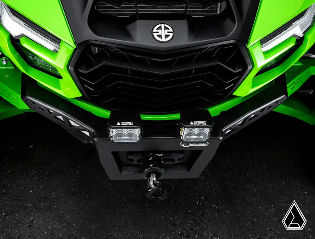 Assault Industries Kawasaki Teryx H2 Winch-Ready Aluminum Plate Front Bumper