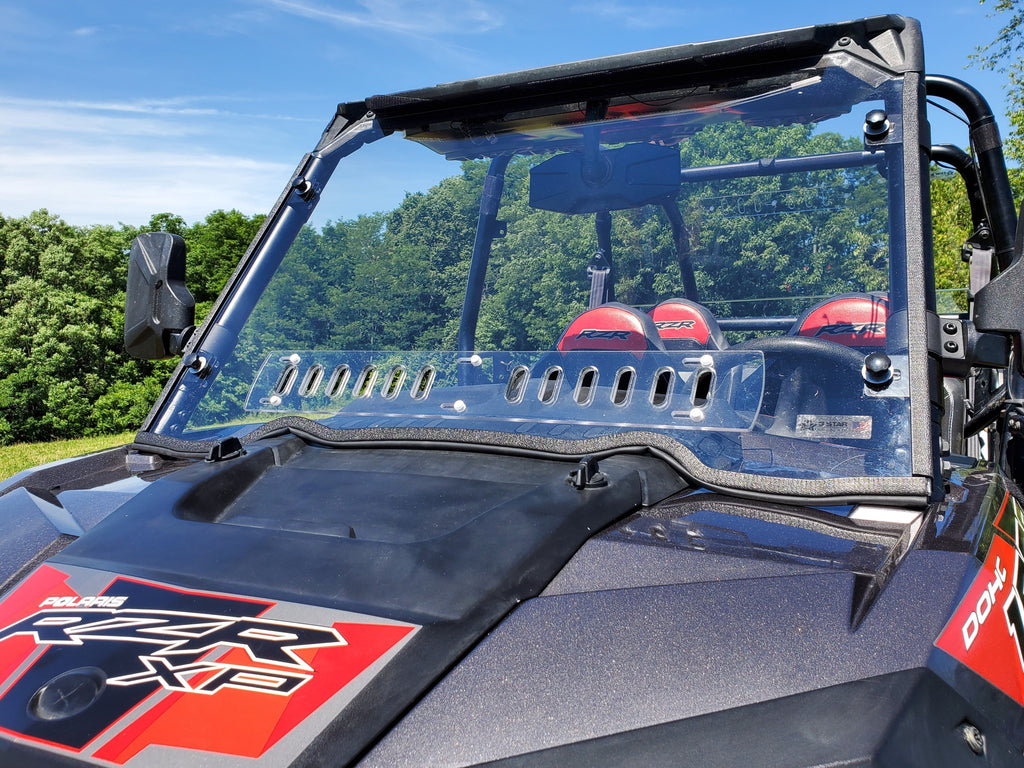 Polaris RZR XP 4 1000/XP 4 Turbo - 1 Pc Scratch-Resistant Windshield w/Vent and Clamp Options