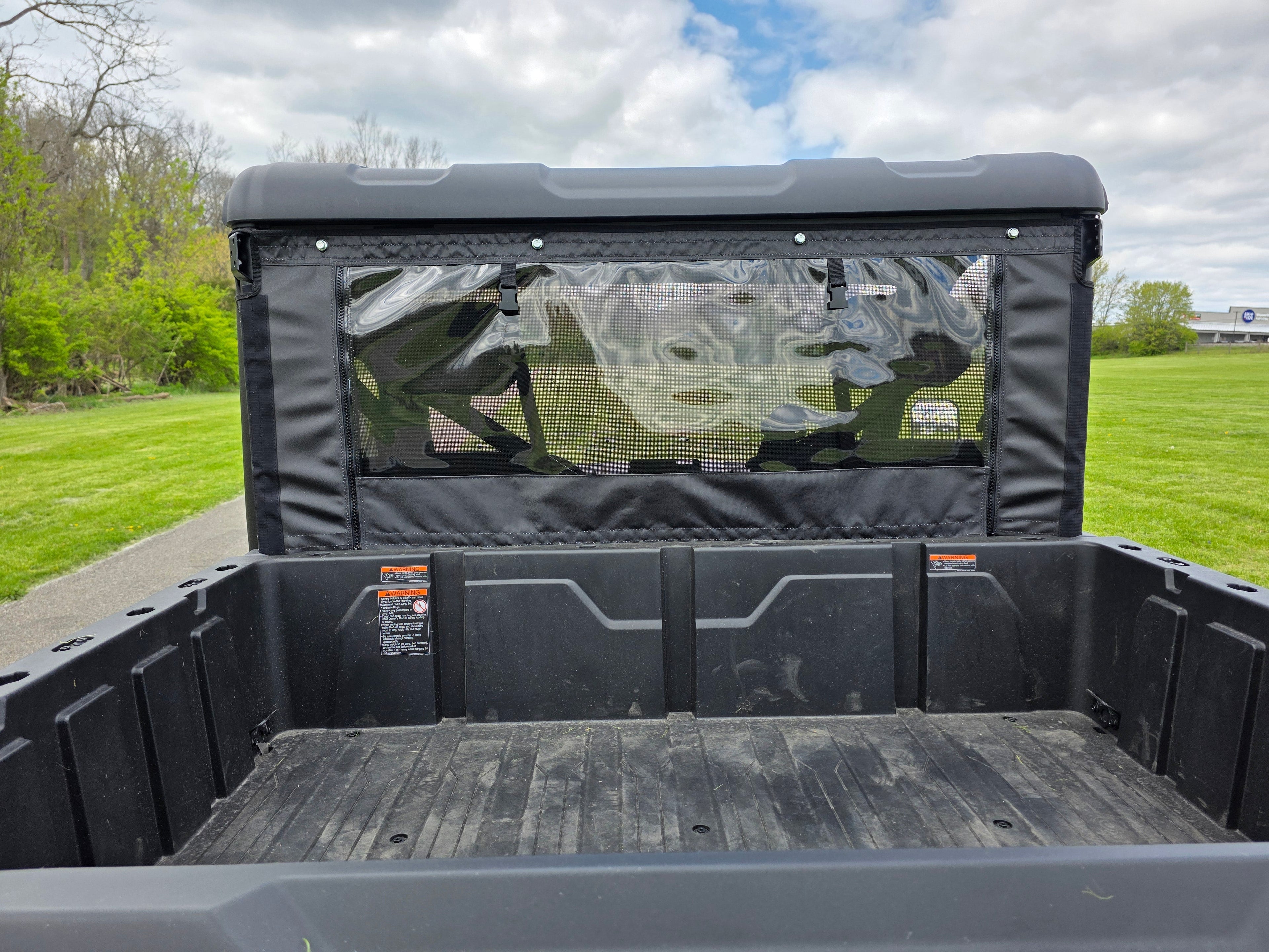 Polaris RZR XP 4 Turbo S - Soft Back Panel with Mesh/Vinyl Window - PATENT PENDING