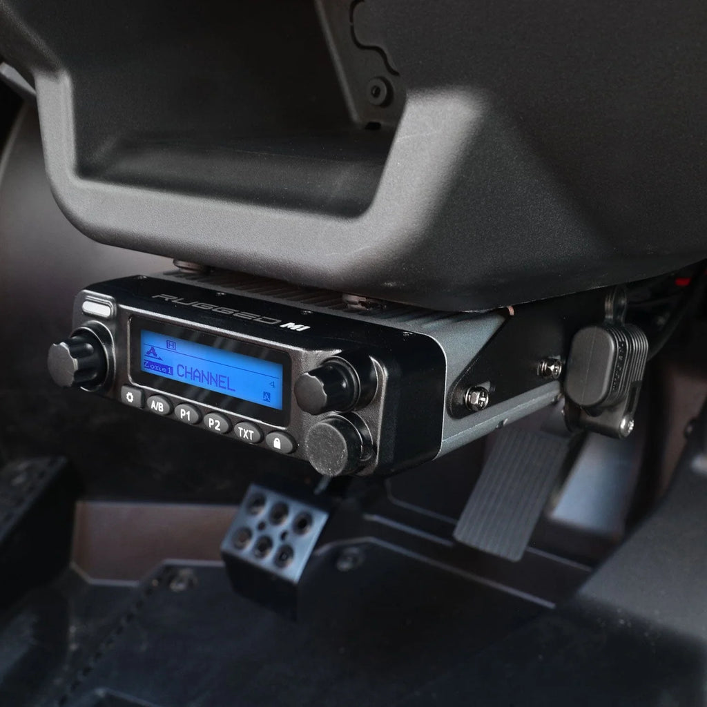 Polaris RZR XP 24+ Complete Communication Kit with Rocker Switch Bluetooth Intercom and 2-Way Radio
