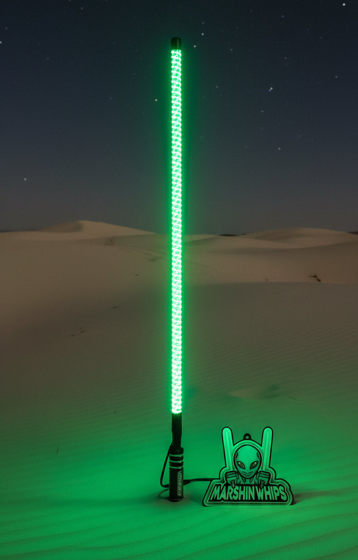 Marshin Whips V2 Black Out LED Whip | Single Stealth Off-Road Light - view 6