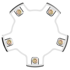 VCAP2 Center Cap Riser Chrome
