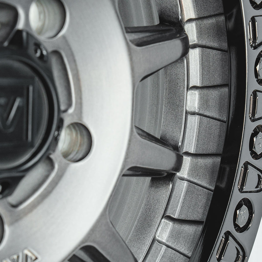 V09 Beadlock UTV Wheel Brushed Charcoal