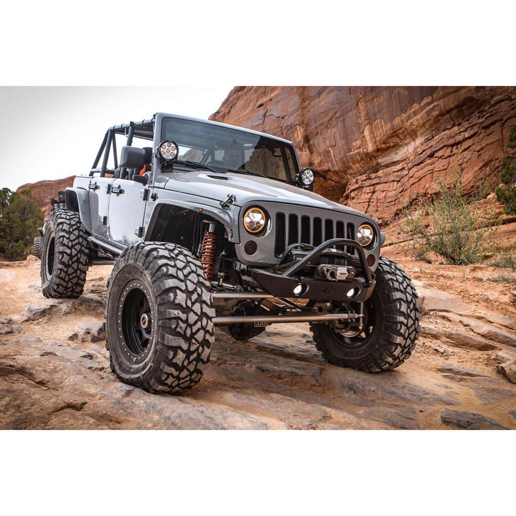 Single 7" Round Amber Halo VX Headlight (with Low-High-Halo)