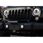 3.7" Optimus Round 15º Beam with Amber Halo LED Light Kit