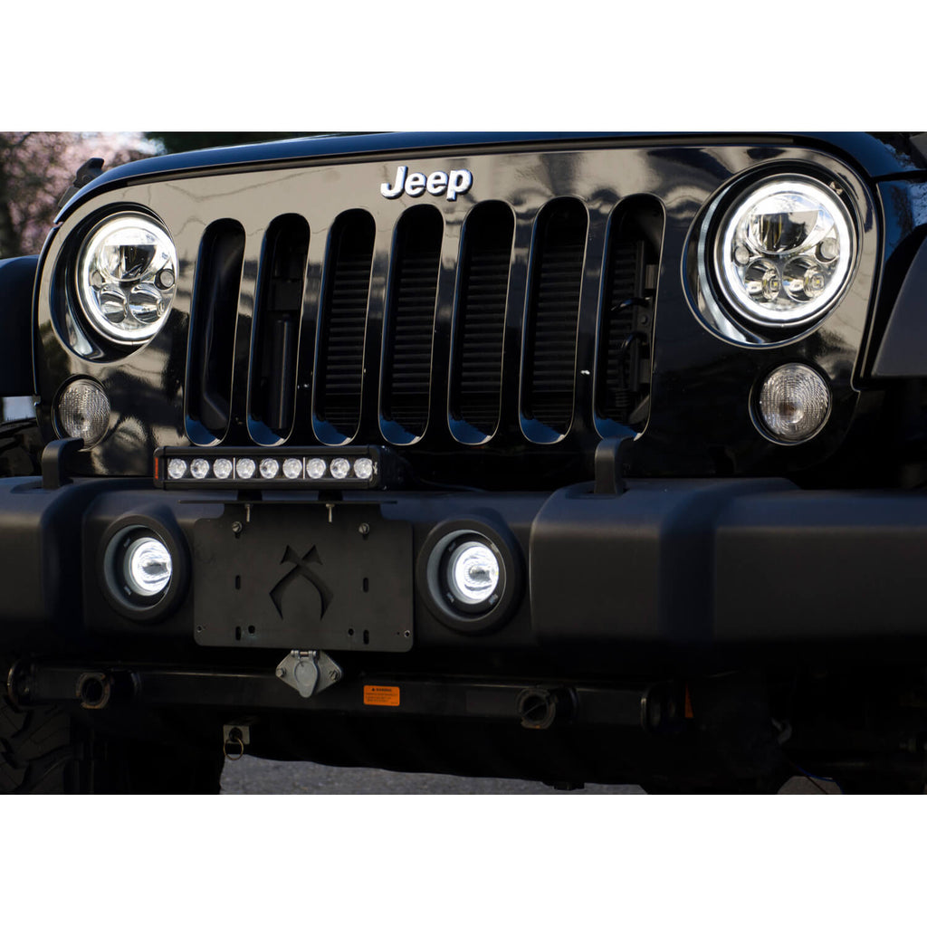 3.7" Optimus Round 15º Beam with Amber Halo LED Light
