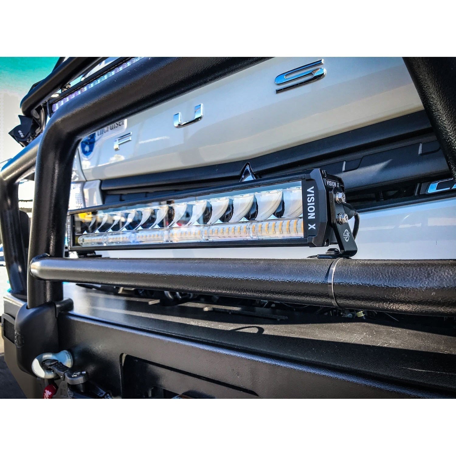 30" Shocker Dual Action LED Light Bar | White Elliptical