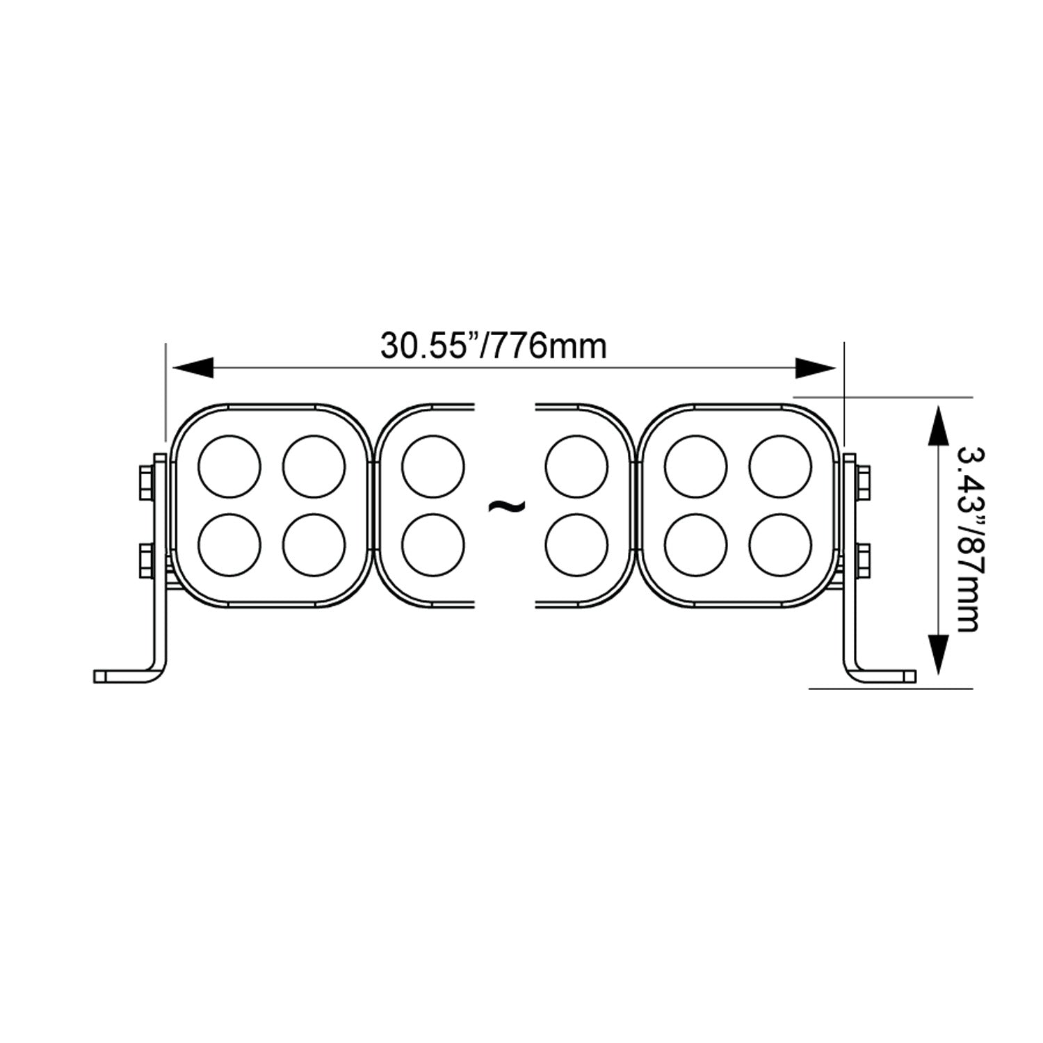 30" Unite Modular LED Light Bar - Preconfigured