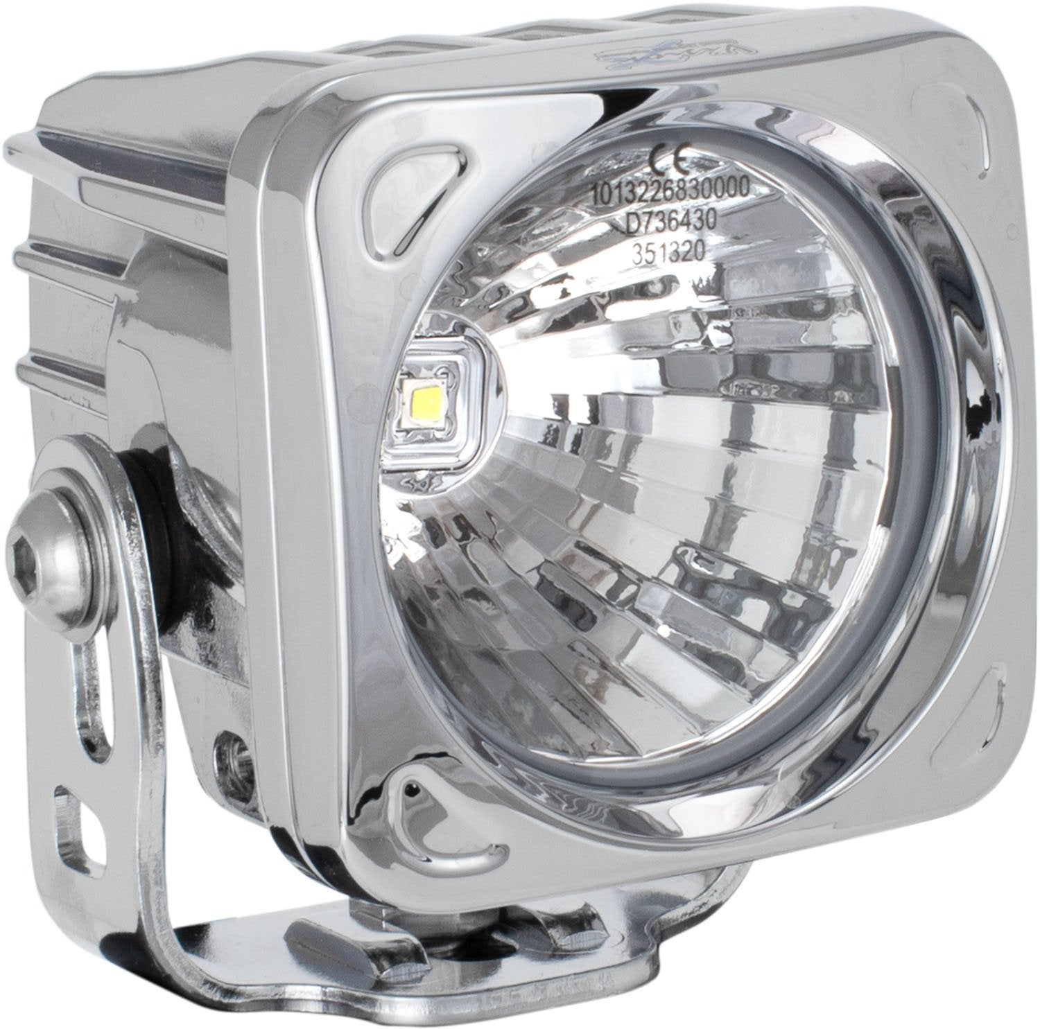 3" Optimus Chrome Square 20° Beam LED Light Kit