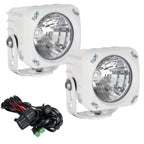 3.7" White Optimus Square 20º Beam LED Light Kit