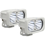 6? White Optimus Dual 10° Beam LED Light Kit