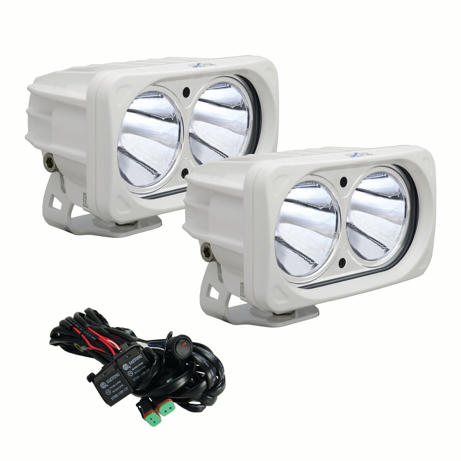 6? White Optimus Dual 10° Beam LED Light Kit – Kwik-Saw Racing