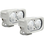 6? White Optimus Dual 20° Beam LED Light Kit